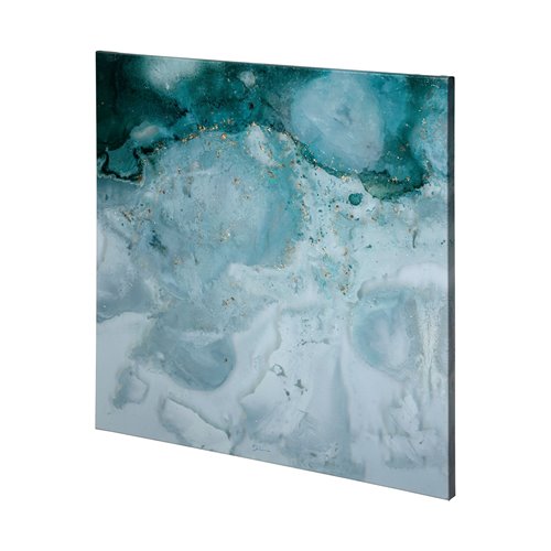 101181-L - Aerial Blue II by Mercana Studio a Hand Embellished Textured Canvas