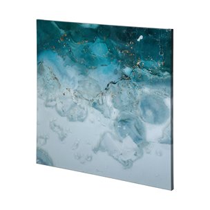 Aerial Blue I by Mercana Studio a Hand Embellished Textured Canvas
