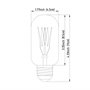 65176 - Filament E26 40W 4.2"H Bulb