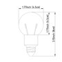 65323 - LED E12 3W 4"H Bulb