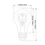 65327 - Filament Quad E26 40W 4.3"H Bulb