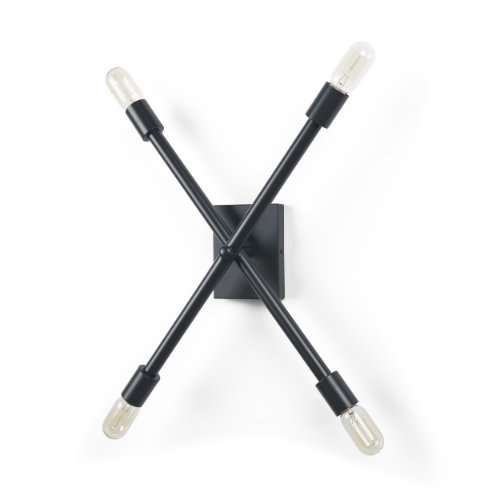 68269 - Xendi 4x25 Black Toned Metal Sputnik Wall Sconce 
