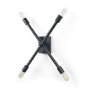 68269 - Xendi 4x25 Black Toned Metal Sputnik Wall Sconce 