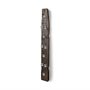 67525-AB - Burlington 66"H Brown Reclaimed Wood 10 Metal Ring Wall Candle Holder