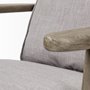 68185 - Olympus II Flint Gray Fabric Covered Wooden Frame Accent Chair
