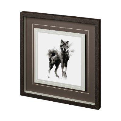 12496 - Nilgiri by Kristine Hegre a Hand Embellished Textured Framed Art Print Matted under Glass