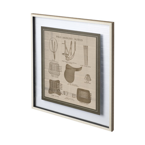 12500 - Equine Riding Gear II v2 by Mercana Studio Hand Embellished Framed Art Print Matted under Glass