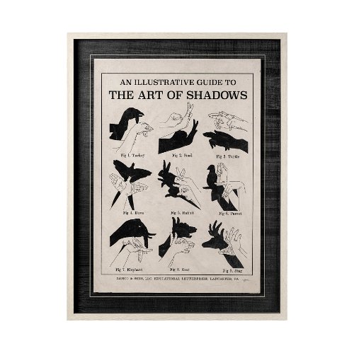 12518 - The Art of Shadows X by Mercana Studio Hand Embellished Textured Framed Art Print Matted under Glass