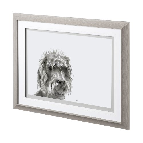 12563 - Walk Time 2 by Mercana Studio a Hand Embellished Textured Framed Art Print Matted under Glass