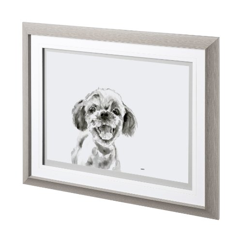 12564 - Walk Time 3 by Mercana Studio a Hand Embellished Textured Framed Art Print Matted under Glass