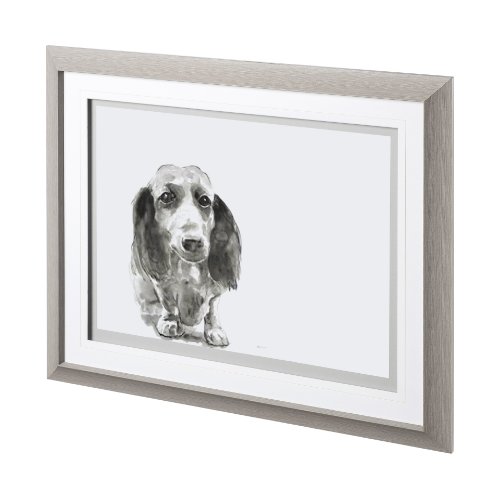 12565 - Walk Time 4 by Mercana Studio a Hand Embellished Textured Framed Art Print Matted under Glass