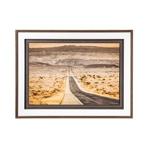 Journey Onwards by Frank Assaf a Hand Embellished Textured Framed Art Photograph Matted under Glass
