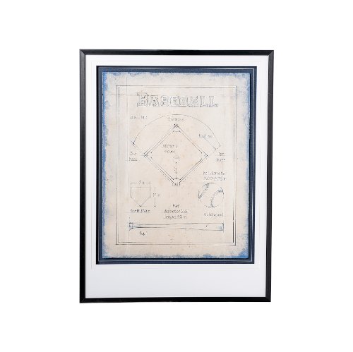 12587 - All About the Game I by Ethan Harper a Framed Art Print Matted under Glass