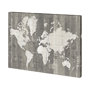 101428-S - Old World Map Neutral by Mercana Studio a Hand Embellished Textured Canvas