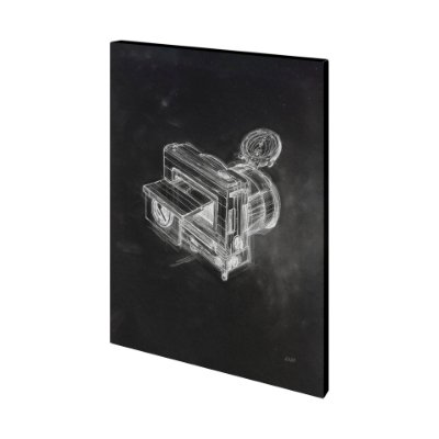 101382-L - Compass Camera II by Mercana Studio a Hand Embellished Textured Canvas