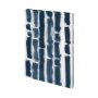 101408-L - Indigo Lines I by Mercana Studio a Hand Embellished Textured Canvas