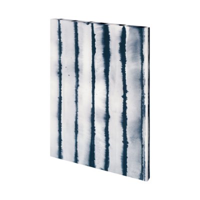 101409-S - Indigo Lines II by Mercana Studio a Hand Embellished Textured Canvas