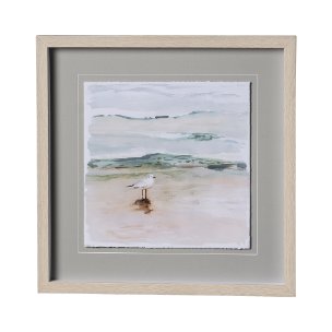 Seagull Cove I by Victoria Borges a Framed Art Print Matted under Glass