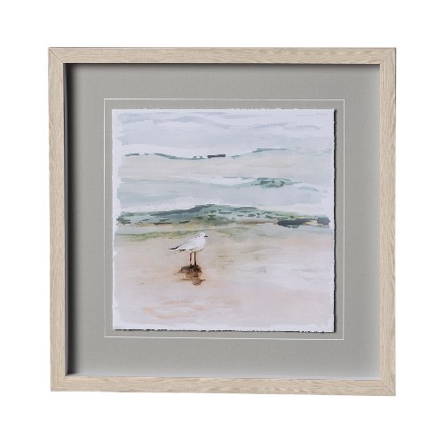 12621 - Seagull Cove I by Victoria Borges a Framed Art Print Matted under Glass