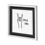 12627 - Rock On by Lawyer a Hand Embellished Textured Framed Art Print Matted under Glass