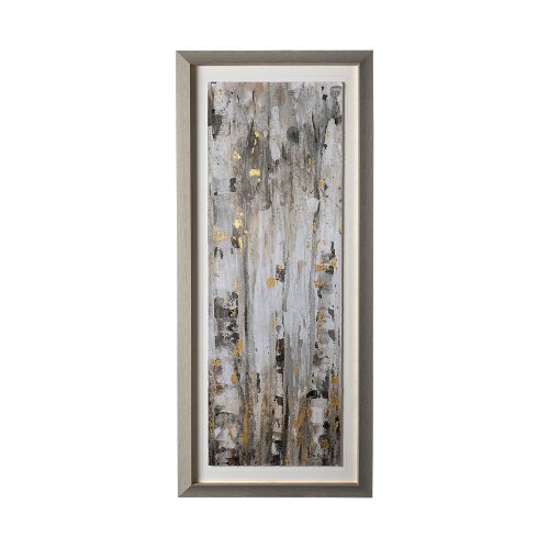 12660 - The Forest IV Neutral by Mercana Studio Hand Embellished Textured Framed Art Print Matted under Glas