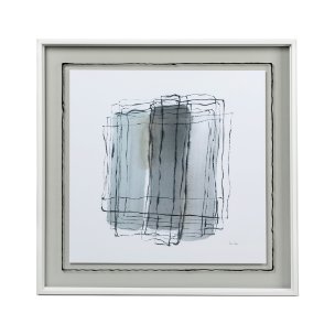 Field II by Silvia Krause a Hand Embellished Textured Framed Art Print Matted under Glass