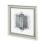 12677 - Field III by Silvia Krause a Hand Embellished Textured Framed Art Print Matted under Glass