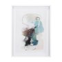 12694 - In The Middle I by Natasha Barnes a Hand Embellished Textured Framed Art Print Matted under Glass