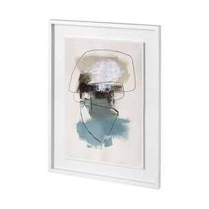 In The Middle II by Natasha Barnes a Hand Embellished Textured Framed Art Print Matted under Glass