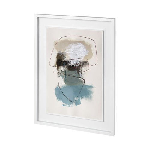 12695 - In The Middle II by Natasha Barnes a Hand Embellished Textured Framed Art Print Matted under Glass