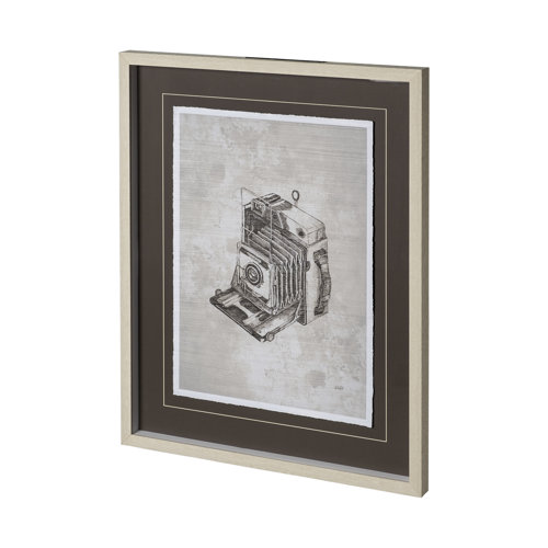 12716 - Pacemaker Bronze I by Alarm a Hand Embellished Textured Framed Art Print Matted under Glass