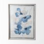12734 - Aubretia II by Melody Ducharme a Hand Embellished Textured Framed Art Print Matted under Glass