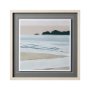 12743 - Coastal Lines I by Emma Scarvey a Hand Embellished Textured Framed Art Print Matted under Glass