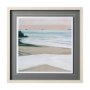 12744 - Coastal Lines II by Emma Scarvey a Hand Embellished Textured Framed Art Print Matted under Glass