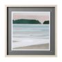 12745 - Coastal Lines III by Emma Scarvey a Hand Embellished Textured Framed Art Print Matted under Glass