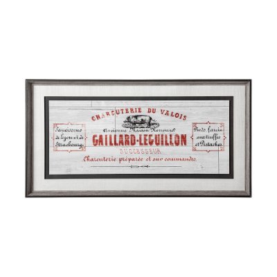12747 - Animal Bill of Sales I Gray Wood Mercana Studio Hand Embellished Framed Art Print Matted under Glass