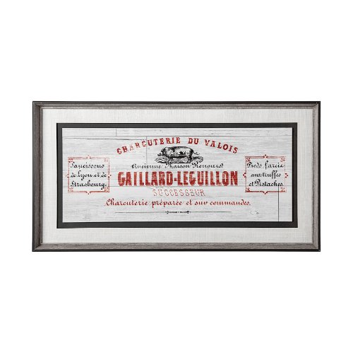 12747 - Animal Bill of Sales I Gray Wood Mercana Studio Hand Embellished Framed Art Print Matted under Glass