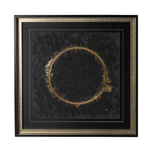 Halo II (Black) by Studio M a handmade Original Framed Artwork under Glass