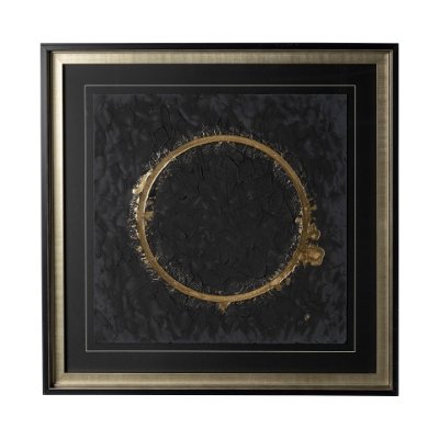 12765 - Halo II (Black) by Studio M a handmade Original Framed Artwork under Glass