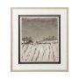 12767 - Silent Snow II by Jonathan Klassen a Hand Embellished Textured Framed Art Print Matted under Glass
