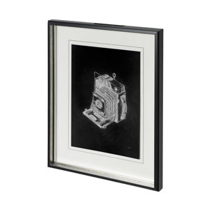 Pacemaker Black I by Alarm a Hand Embellished Textured Framed Art Print Matted under Glass