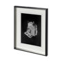 12780 - Pacemaker Black I by Alarm a Hand Embellished Textured Framed Art Print Matted under Glass