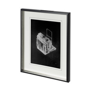 Pacemaker Black II by Alarm a Hand Embellished Textured Framed Art Print Matted under Glass