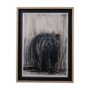 12796 - Bear & Moose II by Mercana Studio a Hand Embellished Textured Framed Art Print Matted under Glass