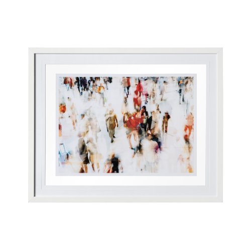 12798 - In Transit A by THEstudio a Framed Art Print Matted under Glass