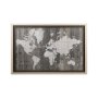 12806 - Old World Map Neutral by Mercana Studio Hand Embellished Textured Framed Art Print Matted under Glas