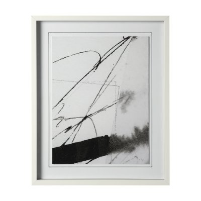 12811 - Directions I by Mercana Studio a Hand Embellished Textured Framed Art Print Matted under Glass