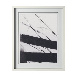 Directions II by Mercana Studio a Hand Embellished Textured Framed Art Print Matted under Glass