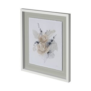 Together I by Melody Ducharme a Hand Embellished Textured Framed Art Print Matted under Glass