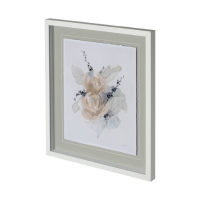 12830 - Together I by Melody Ducharme a Hand Embellished Textured Framed Art Print Matted under Glass